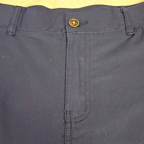 NWOT FRESH Capri Cargo Pants in Navy w Elastic Waist. SIZE 16. - Picture 6 of 8